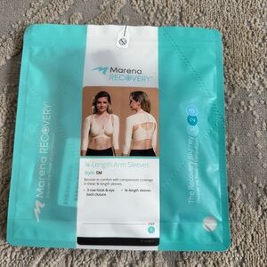 Marena Recovery 3/4 Compression Sleeve style SM black post op 2XL new